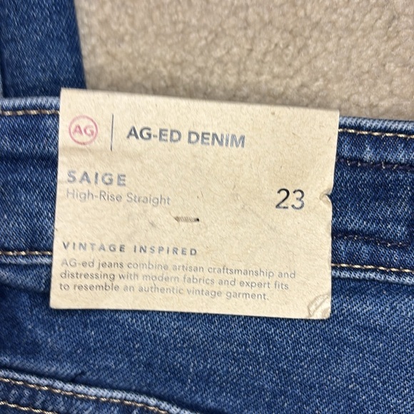 NWT Ag Ed Saige Jeans high rise Straight 23 - Picture 7 of 8